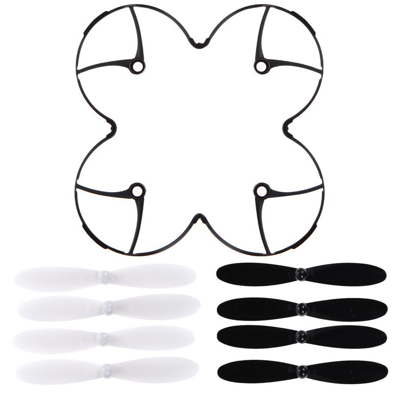 Drone Rc Cover - Hubsan X4/X6 プロペラガードリング + 8 個の小道具
