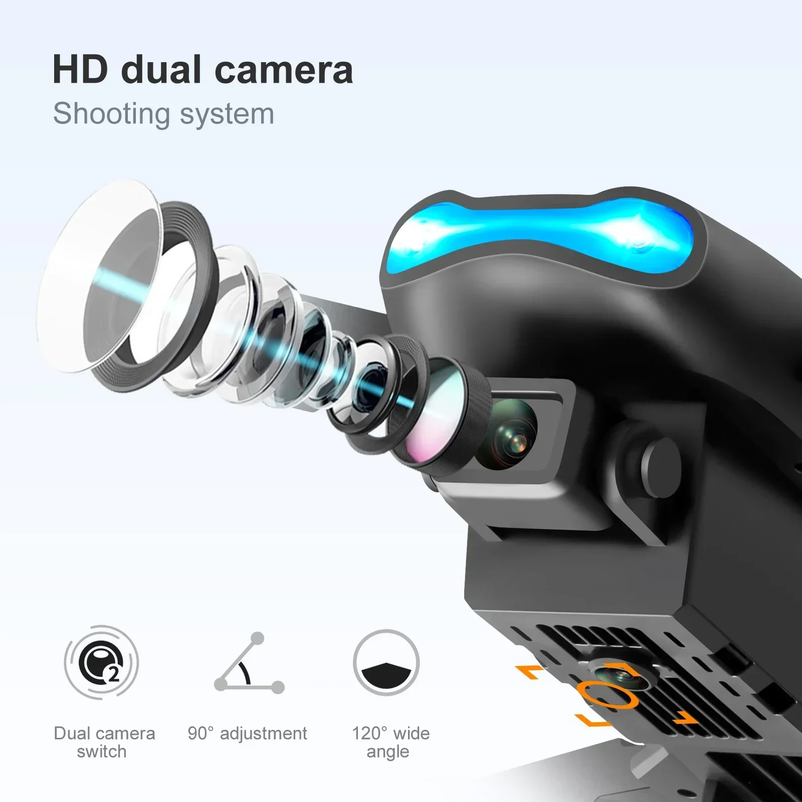 新型E99 Pro HD 4Kドローン デュアルカメラ 高度 - Drone Ae Rc のレビューと価格