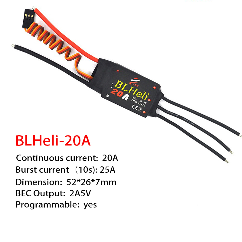 1-3 個ブラシレス ESC BLHeli 20A 30A  - Drone Rc Toy のレビューと価格