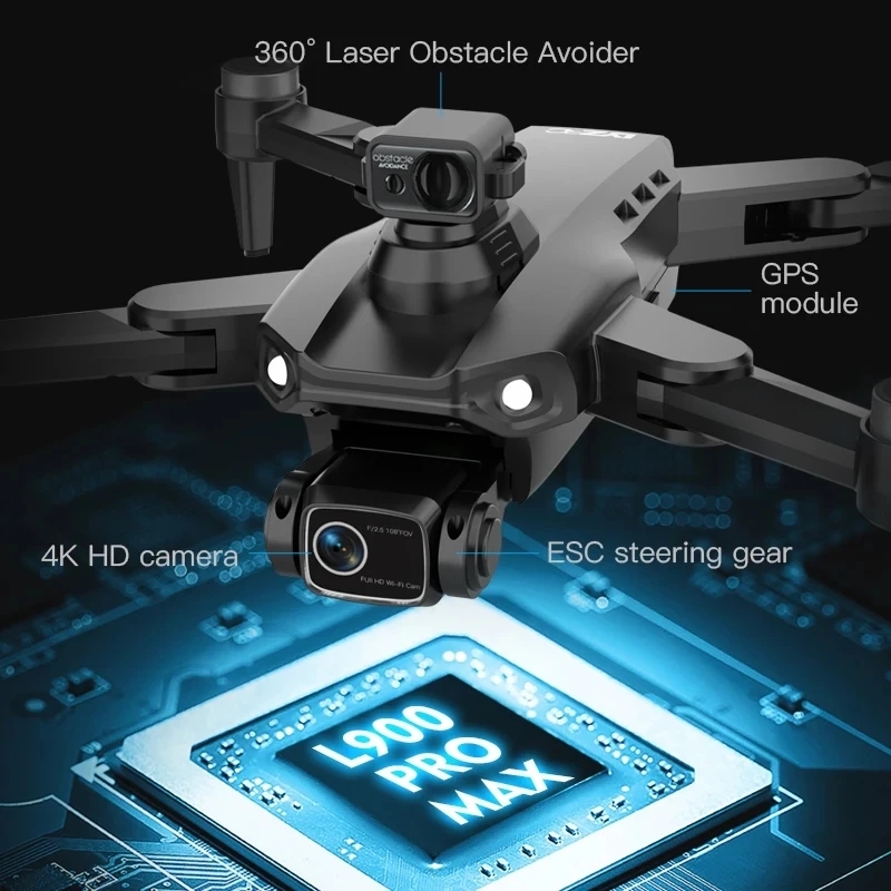 L900 Pro MAX GPS ドローン 4K プロフェッ - Drone Ae Rc のレビューと価格