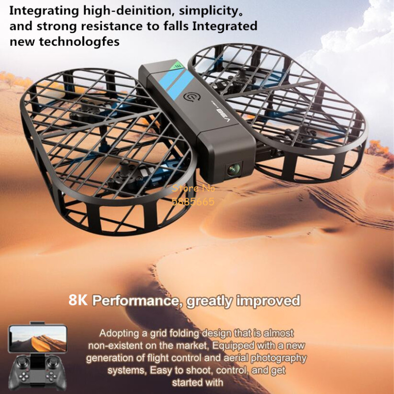 8K HD カメラ 360 °   保護オプティカルフローロ - Drone Ae Rc のレビューと価格