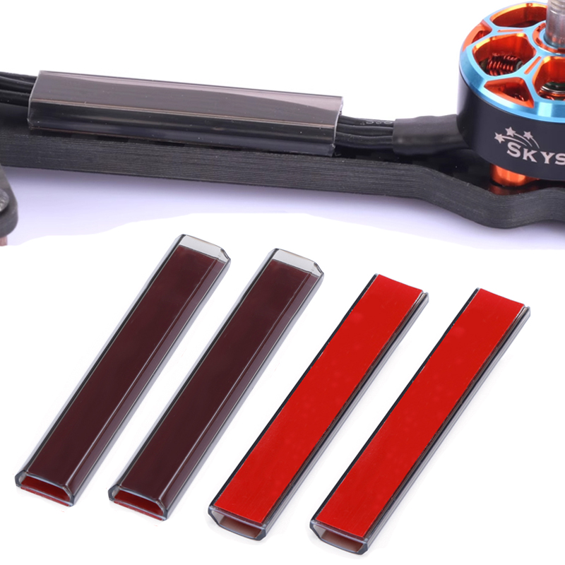 4 個 RC ブラシレスモーターワイヤーカバー保護チューブワ - Drone Rc Cover のレビューと価格