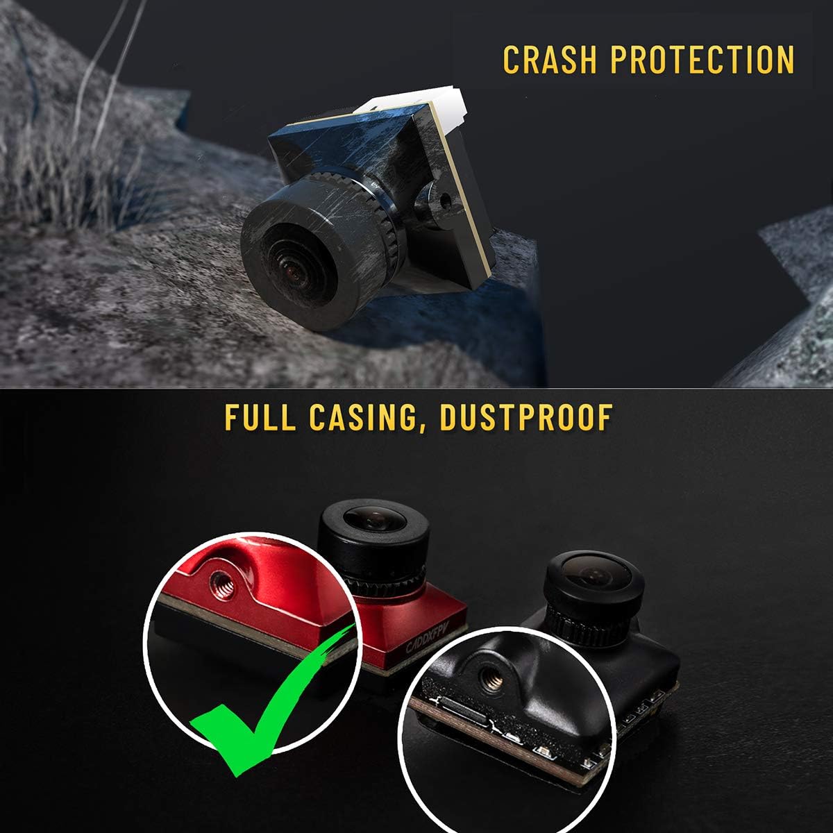 CADDX マイクロ FPV カメラ Ratel 2 4.5 - Drone Ae Rc のレビューと価格