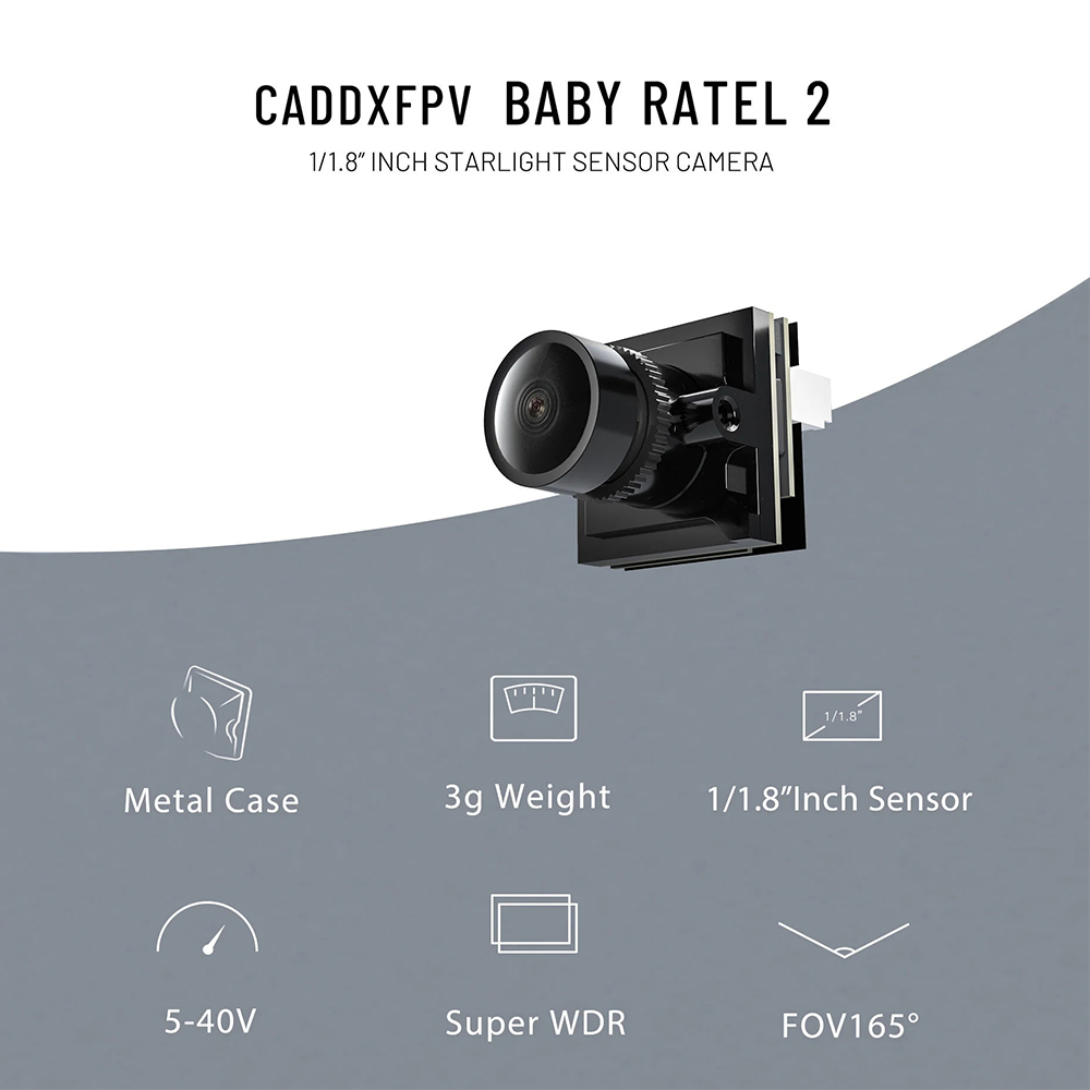 CADDX マイクロ FPV カメラ Ratel 2 4.5 - Drone Ae Rc のレビューと価格