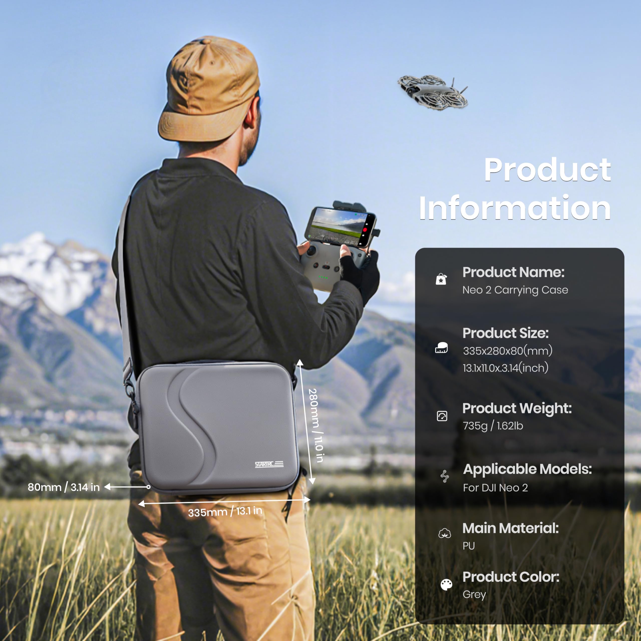 DJI Neo 2 アクセサリー用キャリングケース |    - Drone Rc Cover のレビューと価格