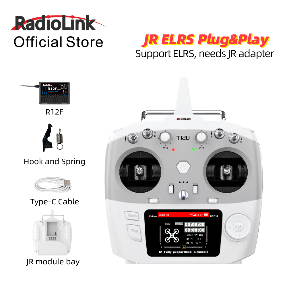 RadioLink T12D JRモジュール 12チャンネル - Drone Rc Leading のレビューと価格