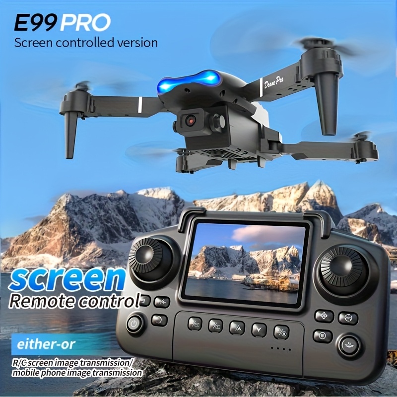 E99 PRO MAX：デュアルHDカメラ、画面付きリモコン - Drone Ae Rc のレビューと価格