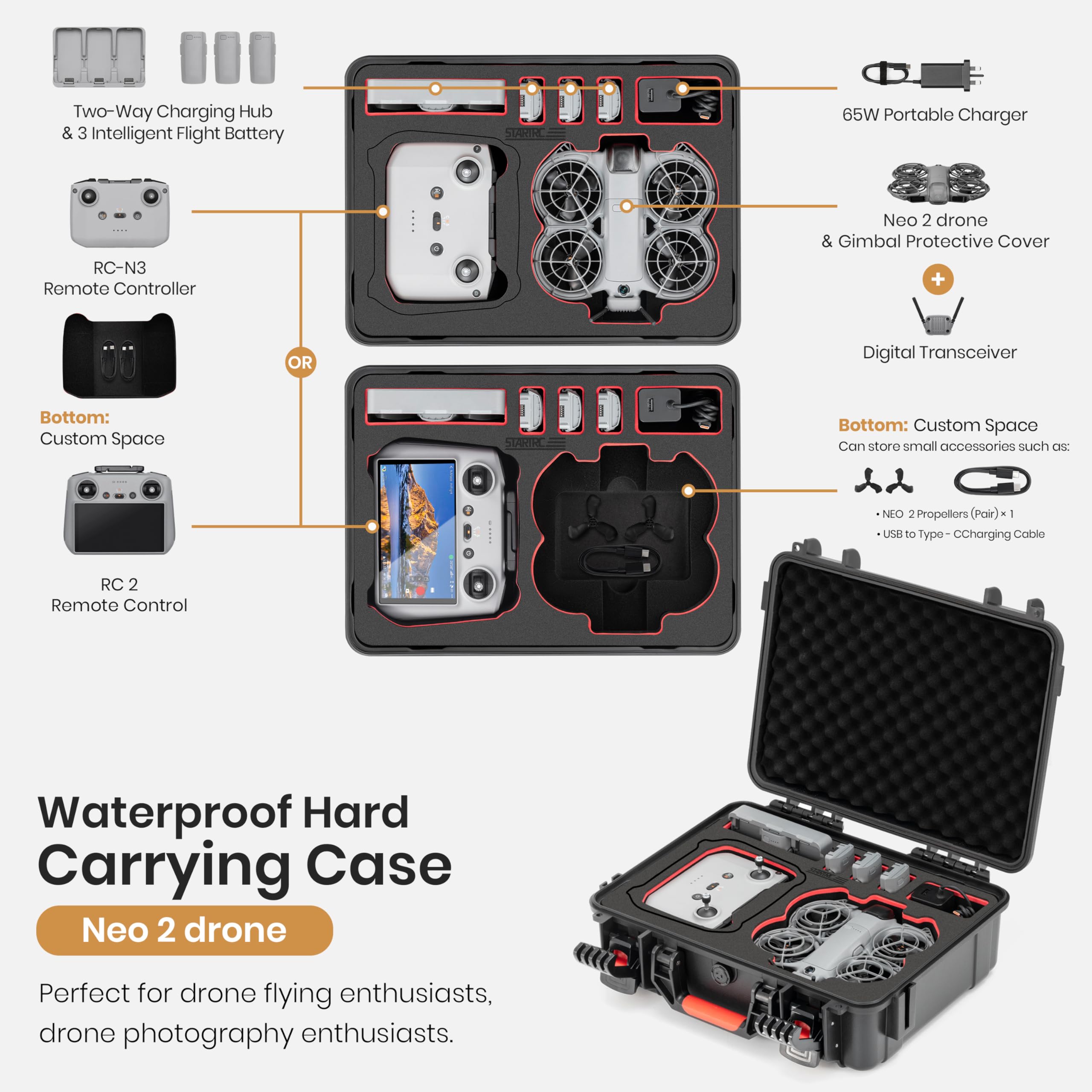 STARTRC DJI Neo 2ドローンアクセサリー用防水 - Drone Rc Cover のレビューと価格