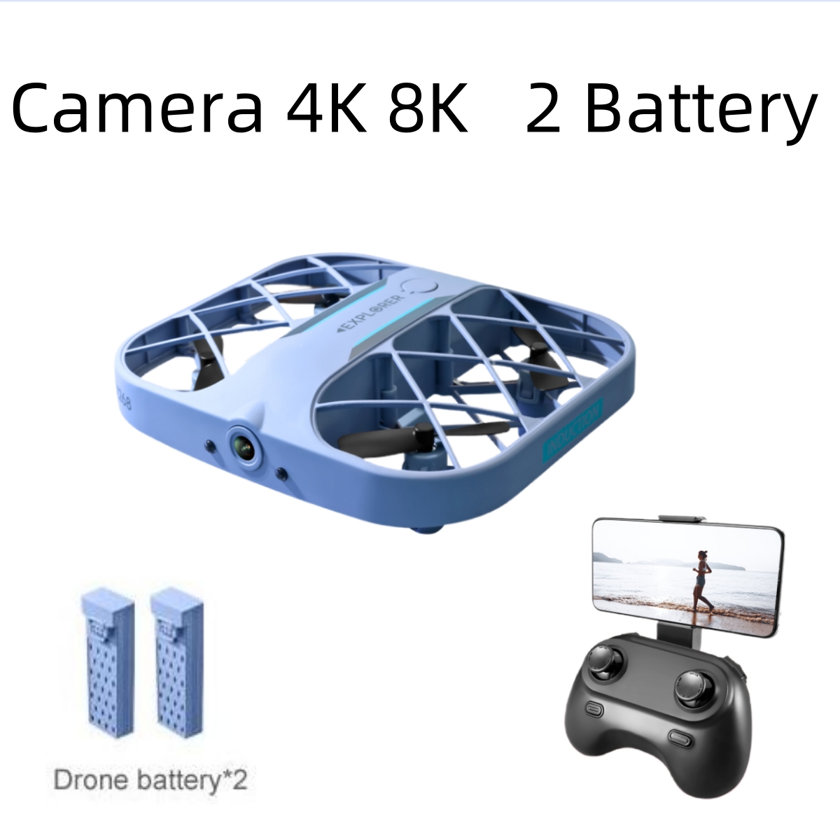 JJRC H107 FPV RCドローン（バッテリー2個付き - Drone Ae Rc のレビューと価格